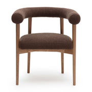 Spara - Performance Boucle Dining Chair - Chocolate Brown - R&R Furniture Gallery (Fountain Valley, CA)
