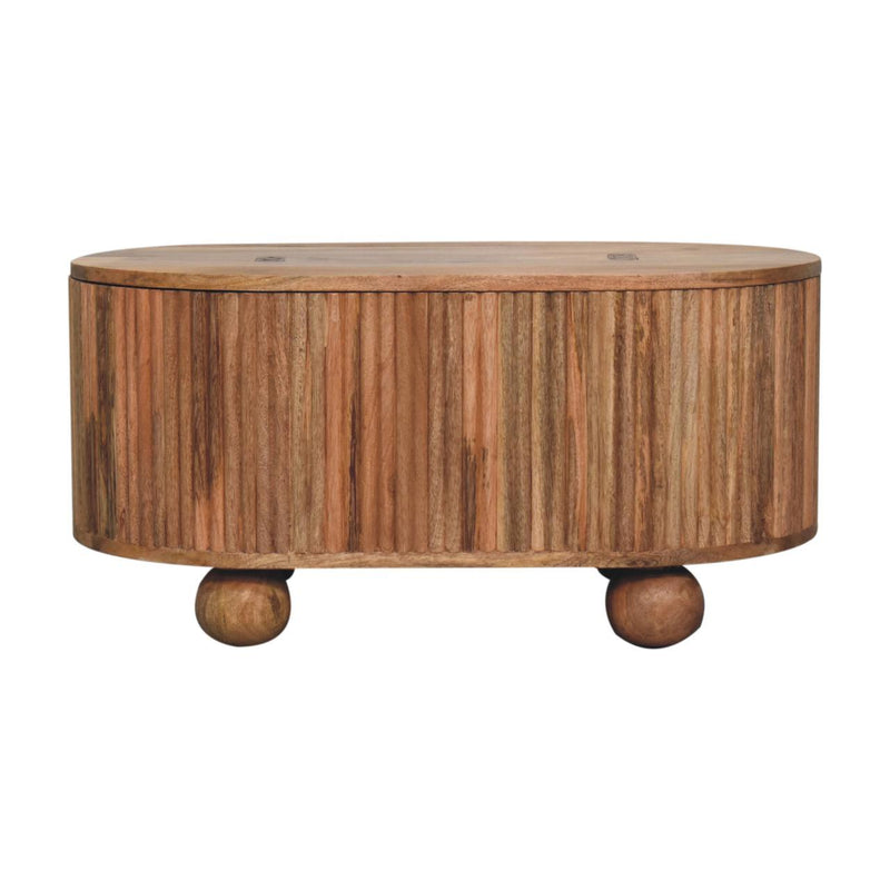 Soba - Ball Lid Up Coffee Table - Oak - R&R Furniture Gallery (Fountain Valley, CA)