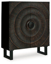 Fosterman - Accent Cabinet - Distressed Black - R&R Furniture Gallery (Fountain Valley, CA)