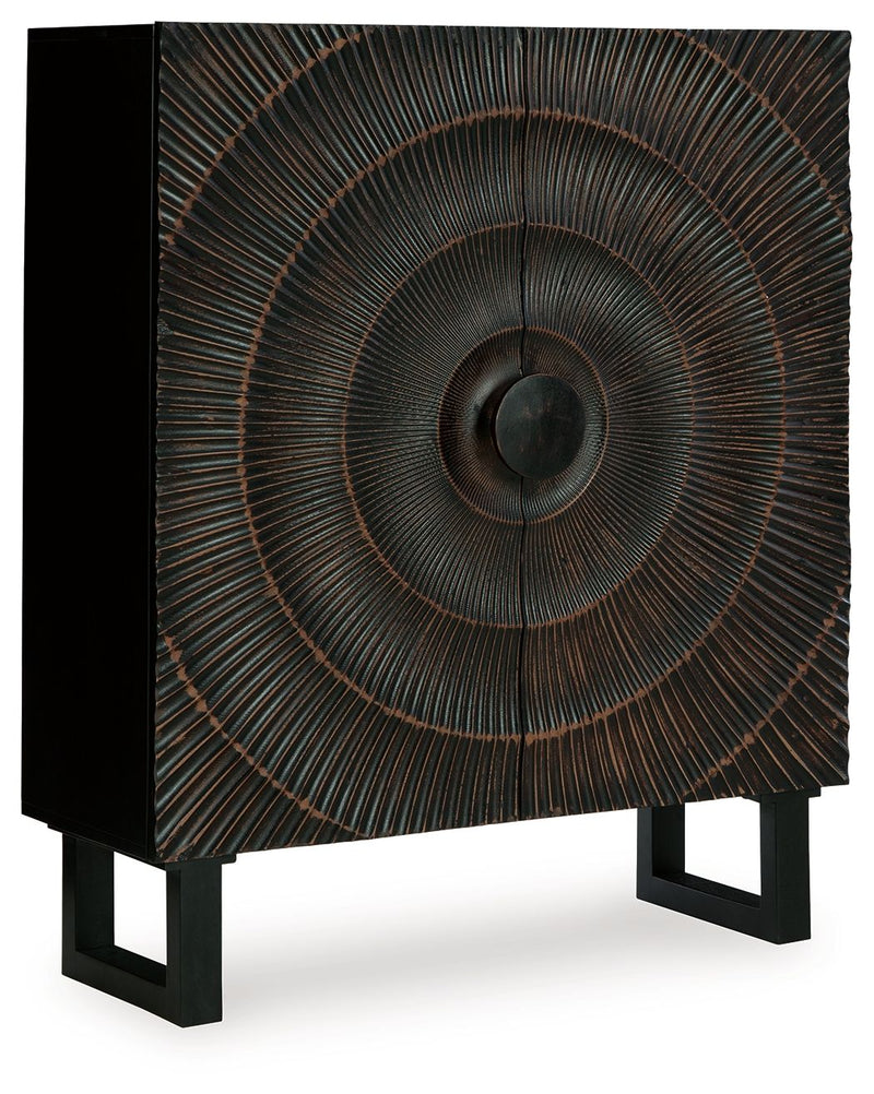 Fosterman - Accent Cabinet - Distressed Black - R&R Furniture Gallery (Fountain Valley, CA)