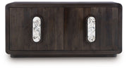 Elliston - Accent Cabinet - Espresso Brown - R&R Furniture Gallery (Fountain Valley, CA)