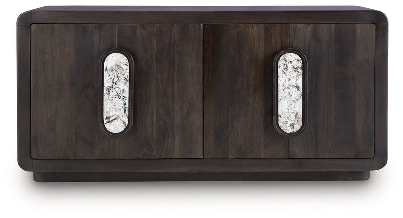 Elliston - Accent Cabinet - Espresso Brown - R&R Furniture Gallery (Fountain Valley, CA)
