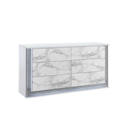 Moon - Dresser With LED Lighting - Marble - R&R Furniture Gallery (Fountain Valley, CA)