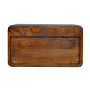 Wall Mounted Open Woven Bedside Table - Chestnut - R&R Furniture Gallery (Fountain Valley, CA)