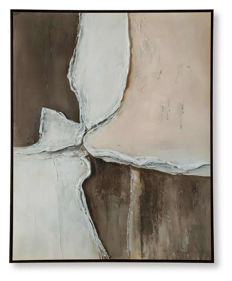 Junward - Wall Art - Brown / Tan / White - R&R Furniture Gallery (Fountain Valley, CA)