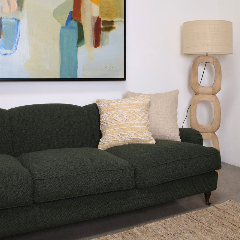 Cecil - Outdoor Pillow - Yellow And White