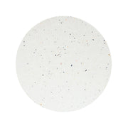 Outdoor Terrazzo Concrete Drum End Table, Living Room Accent Table - White Terrazzo - R&R Furniture Gallery (Fountain Valley, CA)