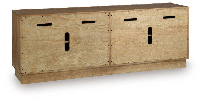 Timkins - Accent Cabinet - White Washed - R&R Furniture Gallery (Fountain Valley, CA)