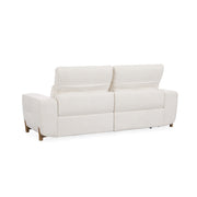 Darrow - Upholstered Power Recliner Sofa - Ivory - R&R Furniture Gallery (Fountain Valley, CA)