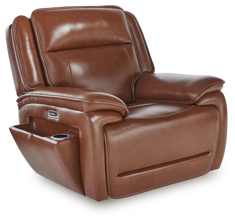 Healy Pier - Power Recliner / Adj Headrest - Chocolate - R&R Furniture Gallery (Fountain Valley, CA)