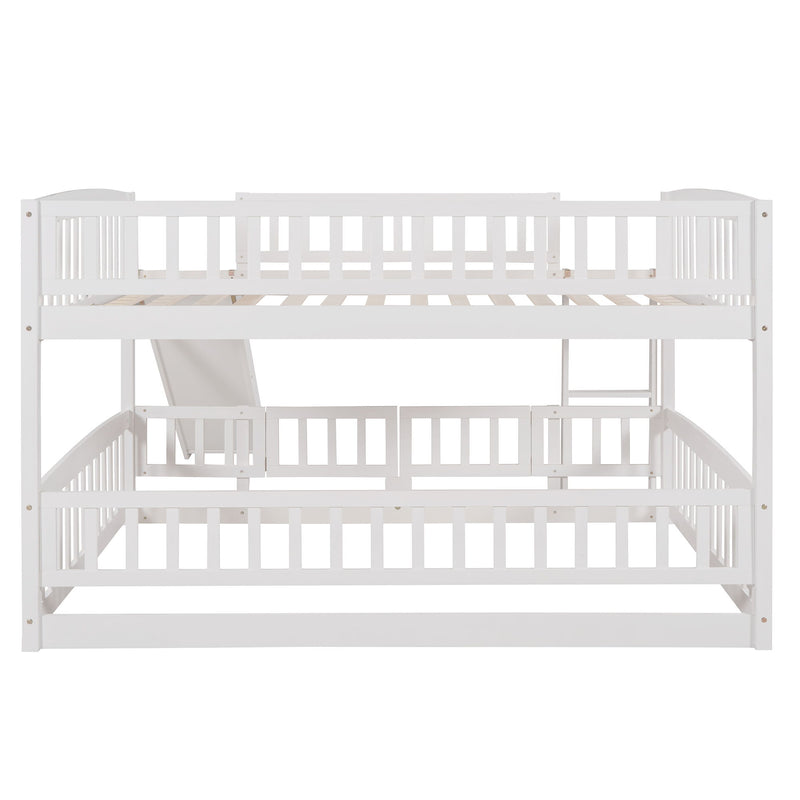Low Bunk Bed With Slide, Fence And Ladder - R&R Furniture Gallery (Fountain Valley, CA)