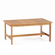 3 Piece Patio Set With Slatted Design, 2 Club Chairs And Coffee Table - Brown - R&R Furniture Gallery (Fountain Valley, CA)