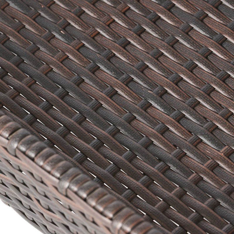 Resin Wicker Bar Cart With Metal Frame - Brown - R&R Furniture Gallery (Fountain Valley, CA)