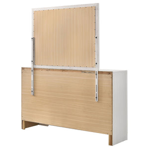 7 Drawer Dresser With Mirror - White