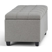 Sienna - Upholstered Storage Ottoman Bench - R&R Furniture Gallery (Fountain Valley, CA)