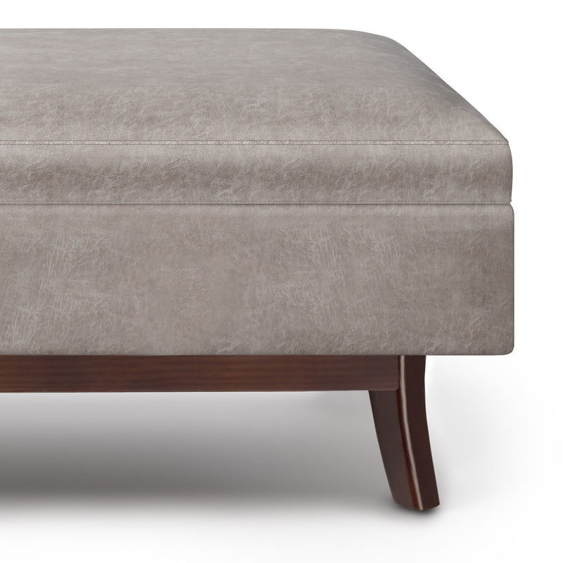 Owen - Upholstered Rectangular Storage Ottoman - R&R Furniture Gallery (Fountain Valley, CA)