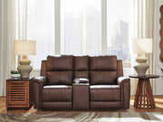 Bleckley - Power Reclining Loveseat With Console / Adjustable Headrest - R&R Furniture Gallery (Fountain Valley, CA)