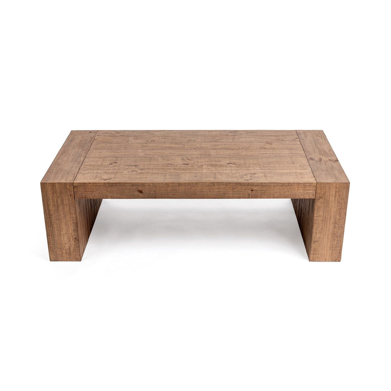 Classic Home Clayton coffee table for living room with a sleek wooden surface and modern design.