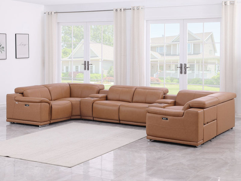 9762 - 8-Piece U-Shaped Sectional Sofa With 2 Power Recliners - R&R Furniture Gallery (Fountain Valley, CA)