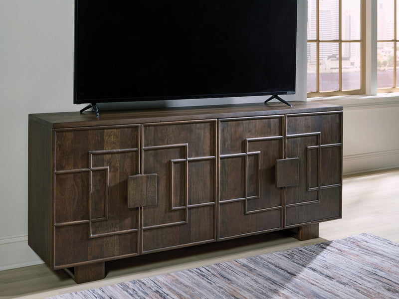 Cato - Accent Cabinet - Dark Brown - R&R Furniture Gallery (Fountain Valley, CA)