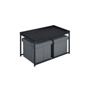 Monty - Wood Grain 3 Piece Coffee Table Set With Raised Edges (Set of 3) - R&R Furniture Gallery (Fountain Valley, CA)