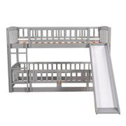 Low Bunk Bed With Slide, Fence And Ladder - R&R Furniture Gallery (Fountain Valley, CA)