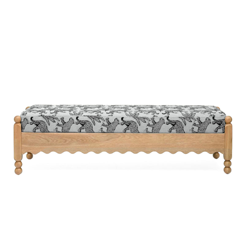 Thelma - Leopard Jacquard Bench