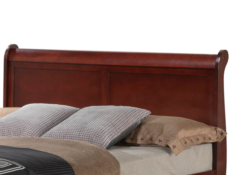 Elegant Glory Furniture trundle bed with classic design, featuring a wooden frame and a pull-out sleeping drawer for versatile use.