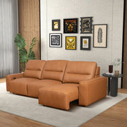 Grant - Triple Power Convertible Sofa - Cognac - R&R Furniture Gallery (Fountain Valley, CA)