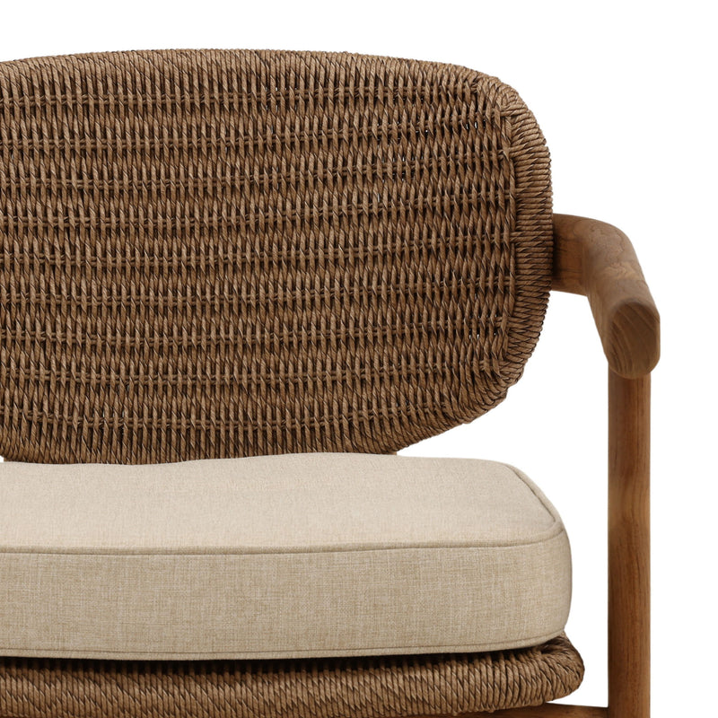 Alva - Outdoor Occasional Chair - Sand And Light Brown