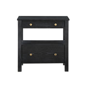 Danielle - 2 Drawer Nightstand - Black - R&R Furniture Gallery (Fountain Valley, CA)