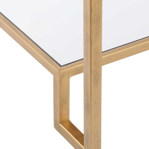 Accent End Table - Antique Gold