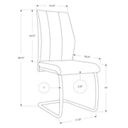 Dining Chair, Side, Upholstered For Dining Room, Contemporary & Modern (Set of 2) - R&R Furniture Gallery (Fountain Valley, CA)