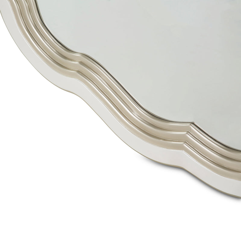 London Place - Wall Mirror - Creamy Pearl - R&R Furniture Gallery (Fountain Valley, CA)