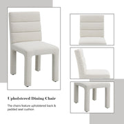 Hettie - Side Chair (Set of 2) - Beige Boucle - R&R Furniture Gallery (Fountain Valley, CA)