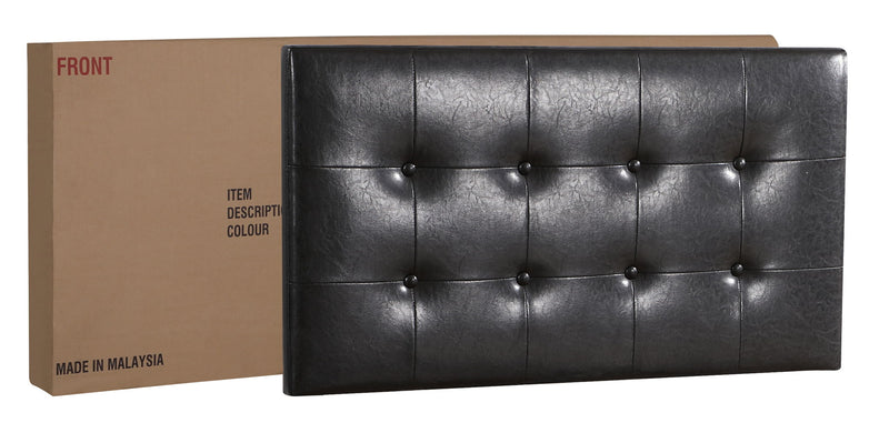 Upholstered Caldwell bed by Glory Furniture featuring a padded headboard and elegant fabric upholstery in a modern bedroom setting.