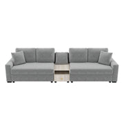 Modular Sofa Couch With Storage Armrest And Center Console - R&R Furniture Gallery (Fountain Valley, CA)