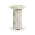 Asta - Concrete Indoor/Outdoor Side Table - Travertine - R&R Furniture Gallery (Fountain Valley, CA)