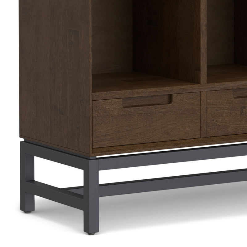 Banting - 9 Cube Bookcase With Drawers - Walnut Brown - R&R Furniture Gallery (Fountain Valley, CA)