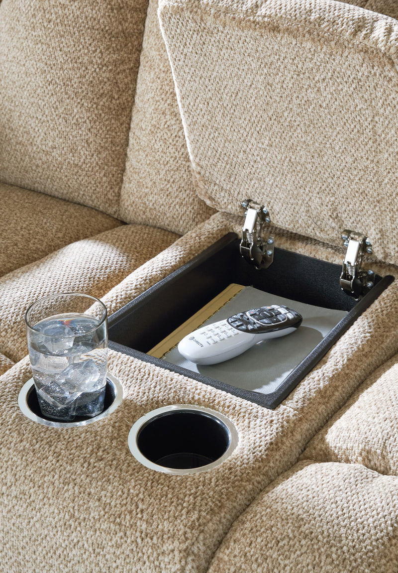 Tip-off - Power Reclining Loveseat With Console / Adj Headrest - R&R Furniture Gallery (Fountain Valley, CA)