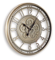 Gilover - Wall Clock - Champagne Finish - R&R Furniture Gallery (Fountain Valley, CA)