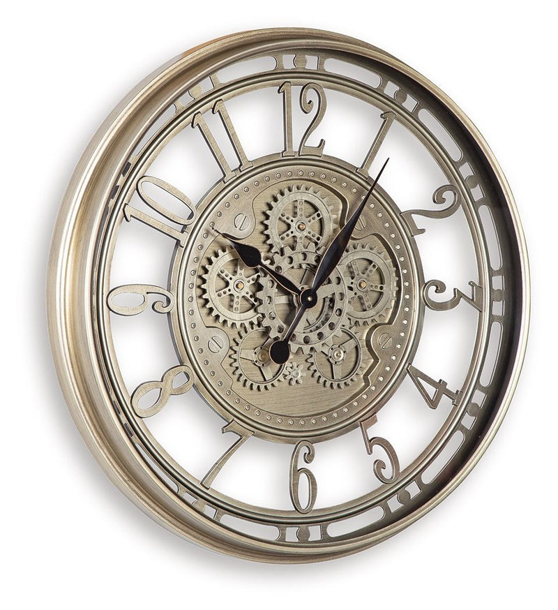 Gilover - Wall Clock - Champagne Finish - R&R Furniture Gallery (Fountain Valley, CA)