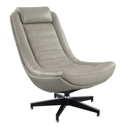 Piran - Accent Chair With Swivel - Twilight Top Grain Leather - R&R Furniture Gallery (Fountain Valley, CA)