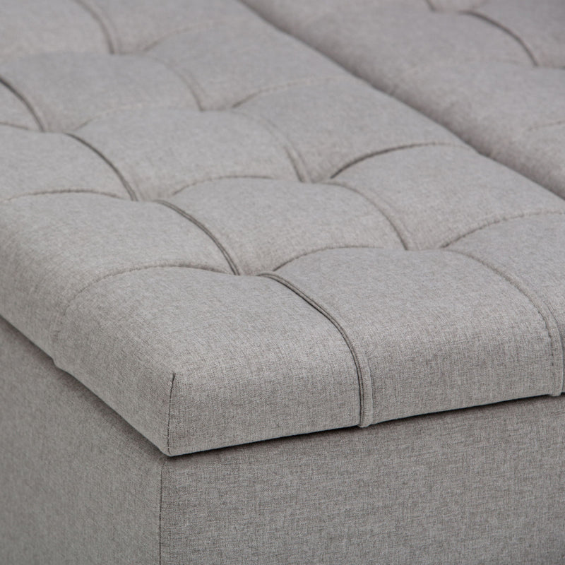 Harrison - Upholstered Coffee Table Storage Ottoman - R&R Furniture Gallery (Fountain Valley, CA)