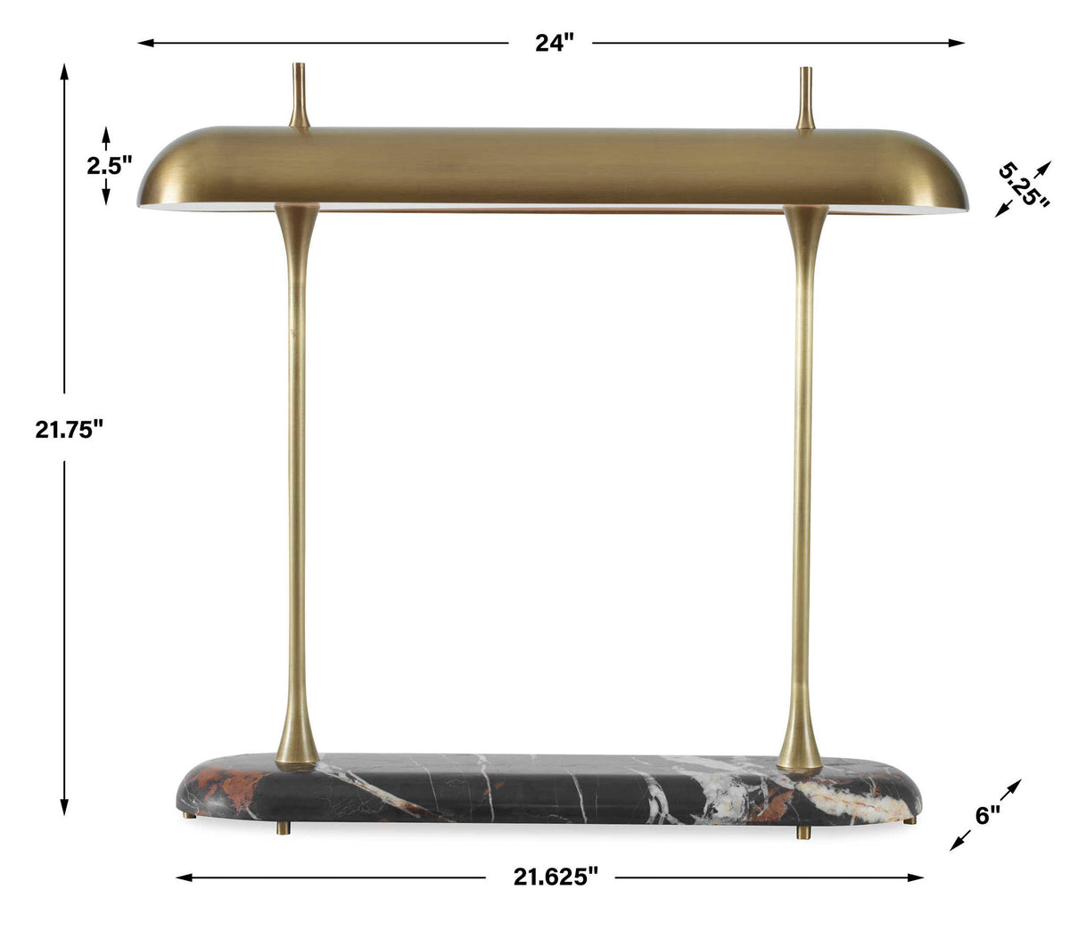 Papyrus - Desk Lamp - Brass / Brown / Gold