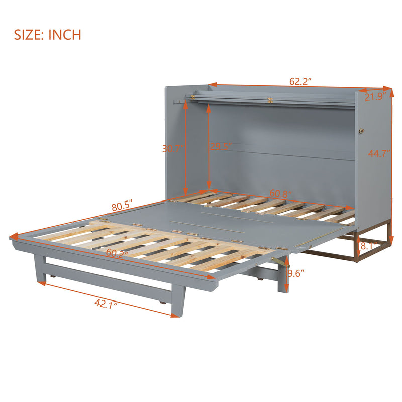 Murphy Bed With Iron Legs, Modern Design - R&R Furniture Gallery (Fountain Valley, CA)