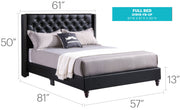Upholstered Nailhead Trim Chic Bed - R&R Furniture Gallery (Fountain Valley, CA)