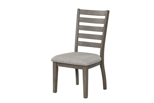 Side Dining Chair With Ladder Back (Set of 2) - Gray - R&R Furniture Gallery (Fountain Valley, CA)