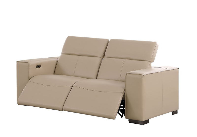 1208 - Leather Reclining Set (Sofa, Loveseat & Chair With 5 Power Recliners)