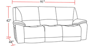 Vail - Power Reclining Sofa - Burnt Sienna